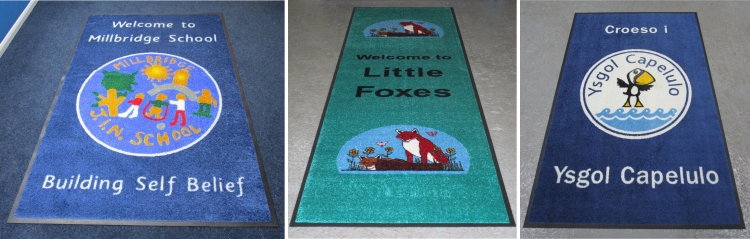 printed school entrance mats